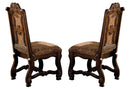 Crown Mark Neo Renaissance Dining Side Chair in Warm Brown (Set of 2) image