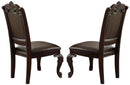 Crown Mark Kiera Dining Side Chair in Rich Brown (Set of 2) image