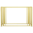 Adri Rectangular Glass Top Sofa Table Clear and Black Nickel