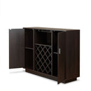 Server w/Wine Rack & Cup Holder