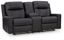 Mackmenville Reclining Loveseat with Console