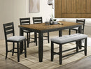 Bardstown Counter Height Bench Wheat Charcoal