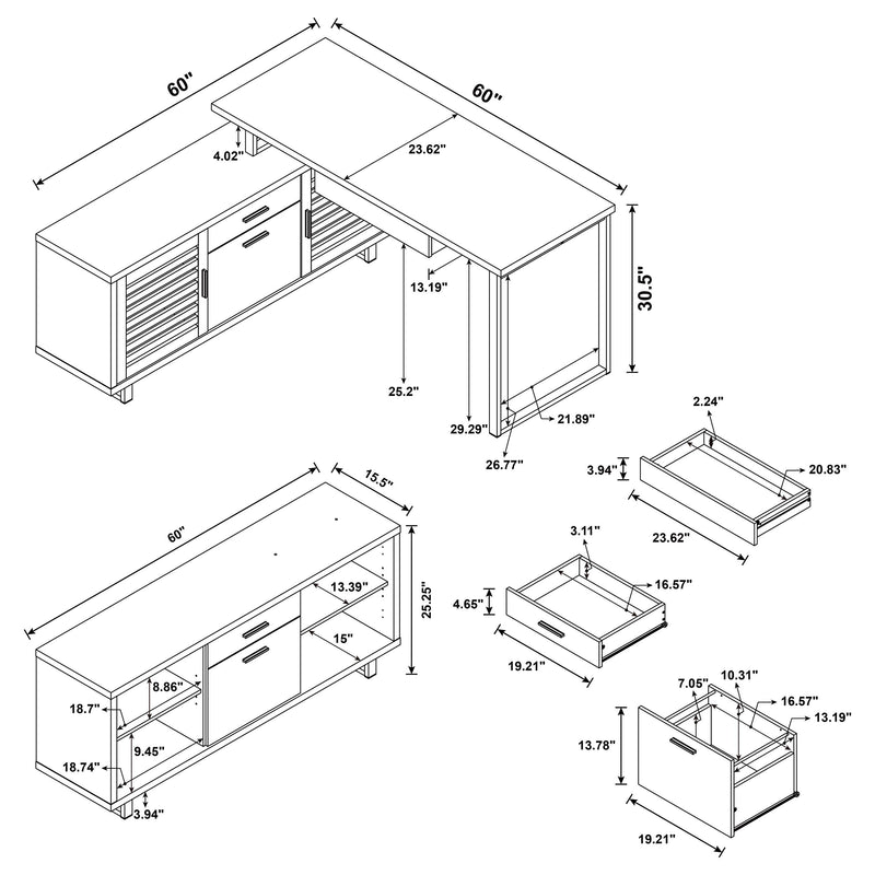 Maddox L-Shape Desk