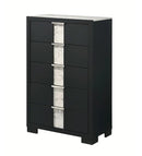 Crown Mark Furniture Rangley 5 Drawer Chest in Black image
