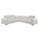 McPherson-(5)5-Piece Modular Power Reclining Sectional with Power Headrests, Charging Ports image