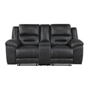 Hazen-Double Reclining Love Seat with Center Console image