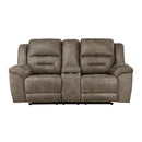 8538BR-2 - Double Reclining Love Seat with Center Console