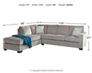 Altari Sleeper Sectional with Chaise