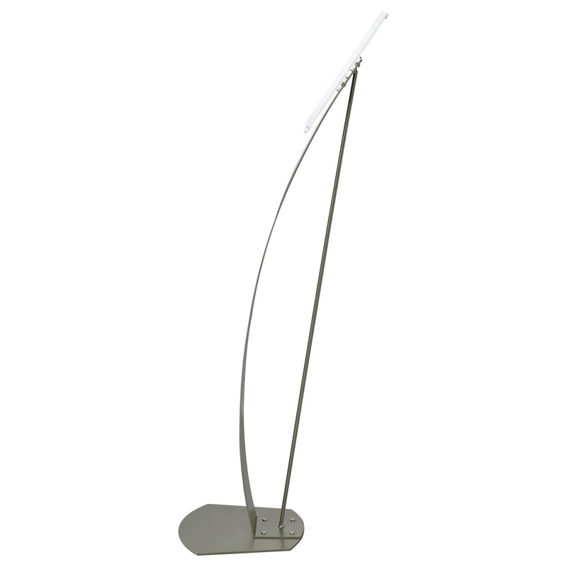 Duarto Clear Acrylic 8.5 x 11 Inch Price Tag Display Stand Steel Frame Silver