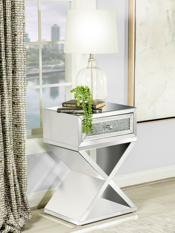 Hazel 1-drawer Accent Table Mirror image