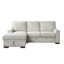 Morelia-(2)2-Piece Sectional with Pull-out Bed and Left Chaise with Hidden Storage image