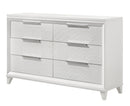 Crown Mark Furniture Cressida 6 Drawer Dresser in White image