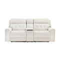 Celeste-Power Double Reclining Love Seat with Center Console, Power Headrests, Hidden Arms Cup Holders, Charging Ports and Wireless Charger image