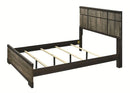 Crown Mark Furniture Remington King Panel Bed in Brown B8160-K