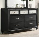Crown Mark Furniture Lila 7 Drawer Dresser in Black image