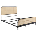 Lanewood Eastern King & Queen Bed Black & White