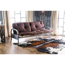 Aksel Black/Red Futon Mattress, Black, Red & Gray