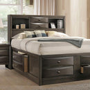 Zosimo Bed Black, Chrome, & Grey