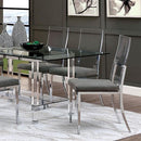 Casper 7 Pc Dining Table Set Chrome