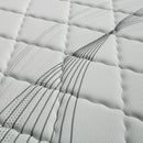 EDREA White/Gray 10" Tight Top Pocket Coil, E.King