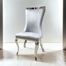 Basilicata Gold Chair (2/CTN) White, Gray, & Black