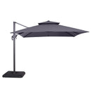 Hero 10 Ft Square Umbrella w/ Double Top + 37" Large Base