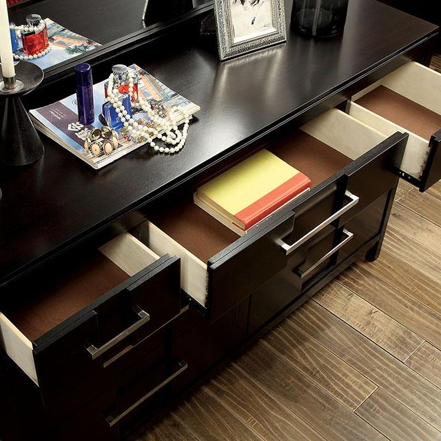 Berenice Dresser White, Gray, & Espresso