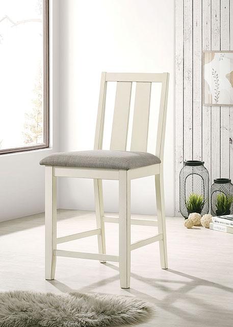 WILSONVILLE Counter Ht. Chair (2/CTN), Antique White/Gray image