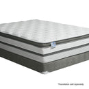 SIDDALEE White/Gray 16" Euro Pillow Top Mattress, Full