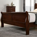 Louis Philippe Full, Twin, Full, & King Bed Black, Grey, Brown & White