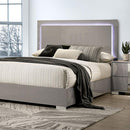 Sinistra E.King & Queen Bed White, Black & Beige