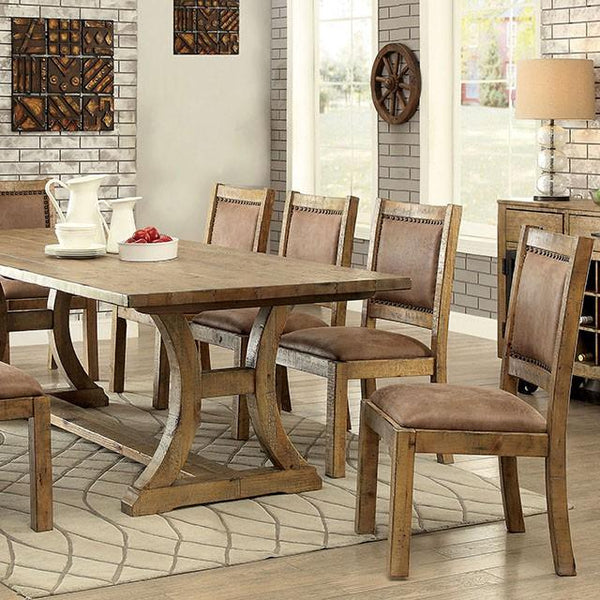 GIANNA Rustic Pine 96" Dining Table image