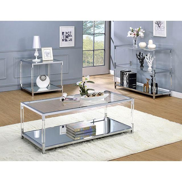 Ludvig Chrome/Clear Coffee Table image