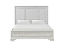 Stella Mia E.King & Queen Bed White & White