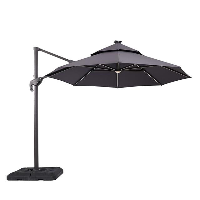 Fera 10 Ft Round Umbrella w/ LED Bulb + 37" Large Base image