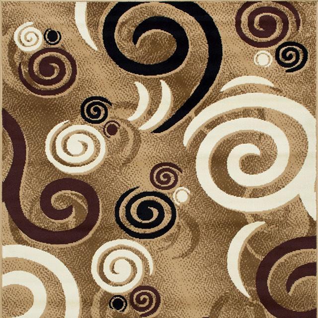 Blitar Brown Black, Brown Cream, & Gray 5' X 7' Area Rug image
