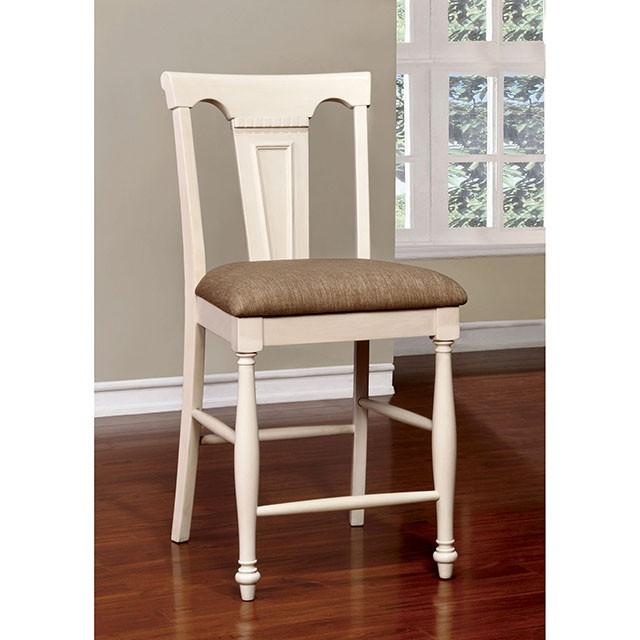 SABRINA Off White/Cherry Ctr.Ht. Chair, Cherry & White (2/CTN)