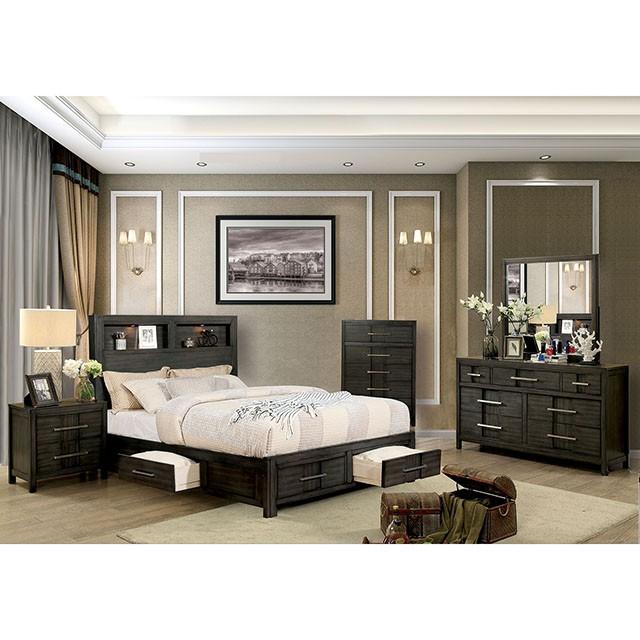 KARLA Queen Bed, Gray