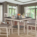 Ann II Antique White/Gray 5 Pc. Counter Ht. Table Set