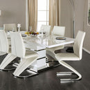 Midvale White/Chrome Dining Table