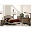 Carly Cal.King, E.King, Full, & Queen Bed Grey & Brown