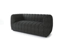AVERSA Loveseat, Black, Gray, & White