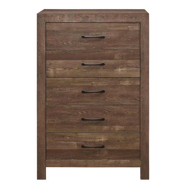 Corbin 4 & 5 Piece Twin Bed Set Oak