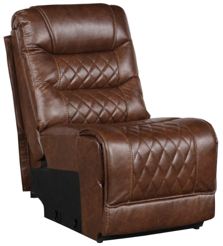 Putnam Armless Chair in Brown 9405BR-AC