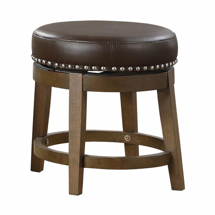 5681BRW-18 - Round Swivel Stool, Brown image