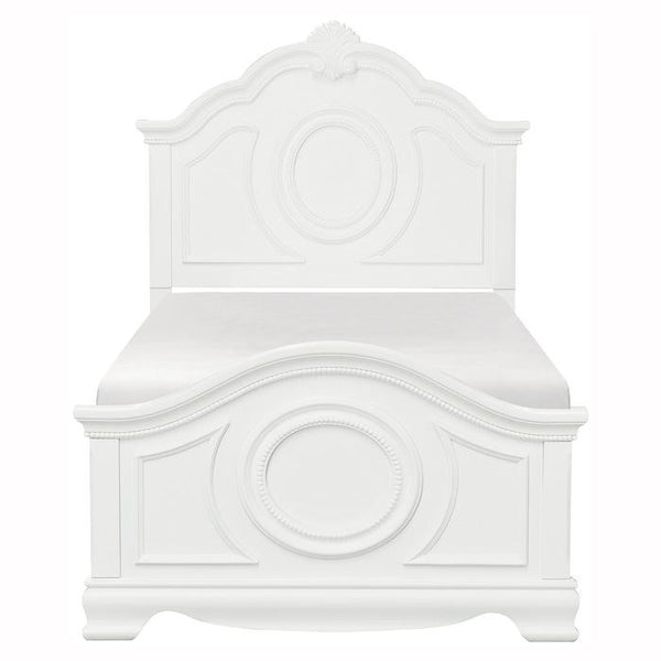 Lucida Twin Panel Bed in White 2039TW-1 image