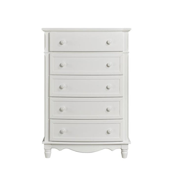 Clementine 5 Drawer Chest in White B1799-9 image