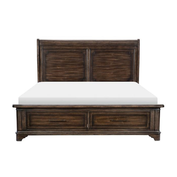 Boone (3) Queen Platform Bed with Footboard Storage
