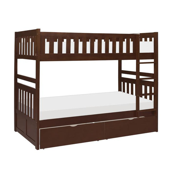 B2013DC-1T - (4) Twin/Twin Bunk Bed with Storage Boxes image