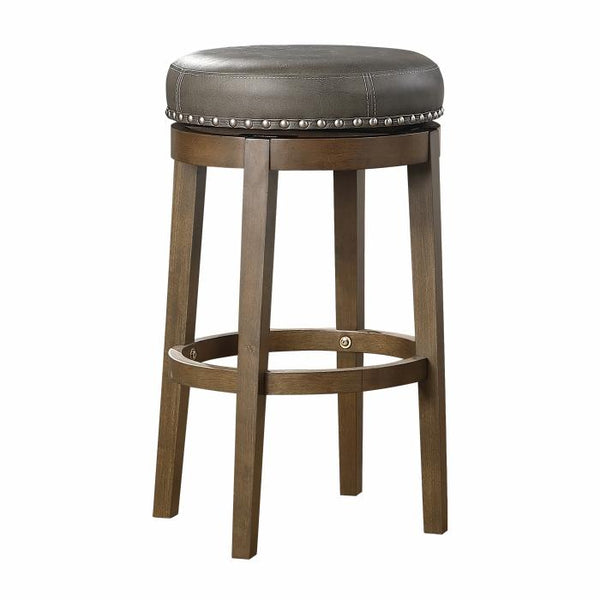 5681GRY-29 - Round Swivel Pub Height Stool, Gray image